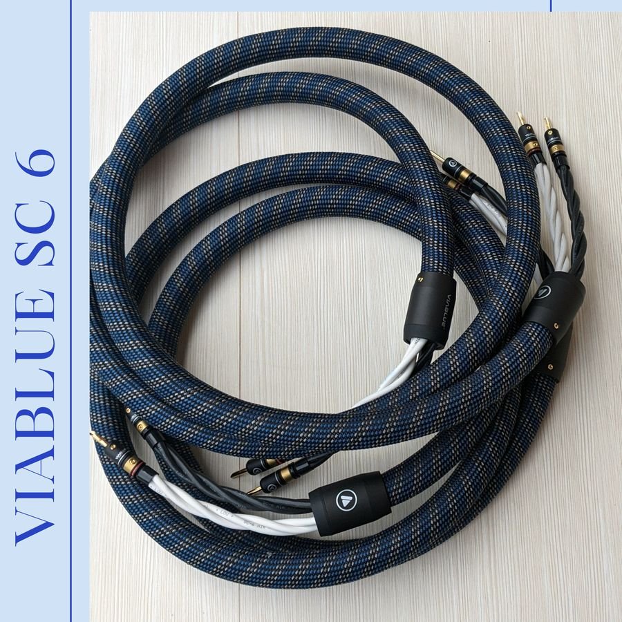 VIABLUE™ SC-6 Air Single Wire Speaker Cable Pair With T8 Spades - 1 Pa - View #6
