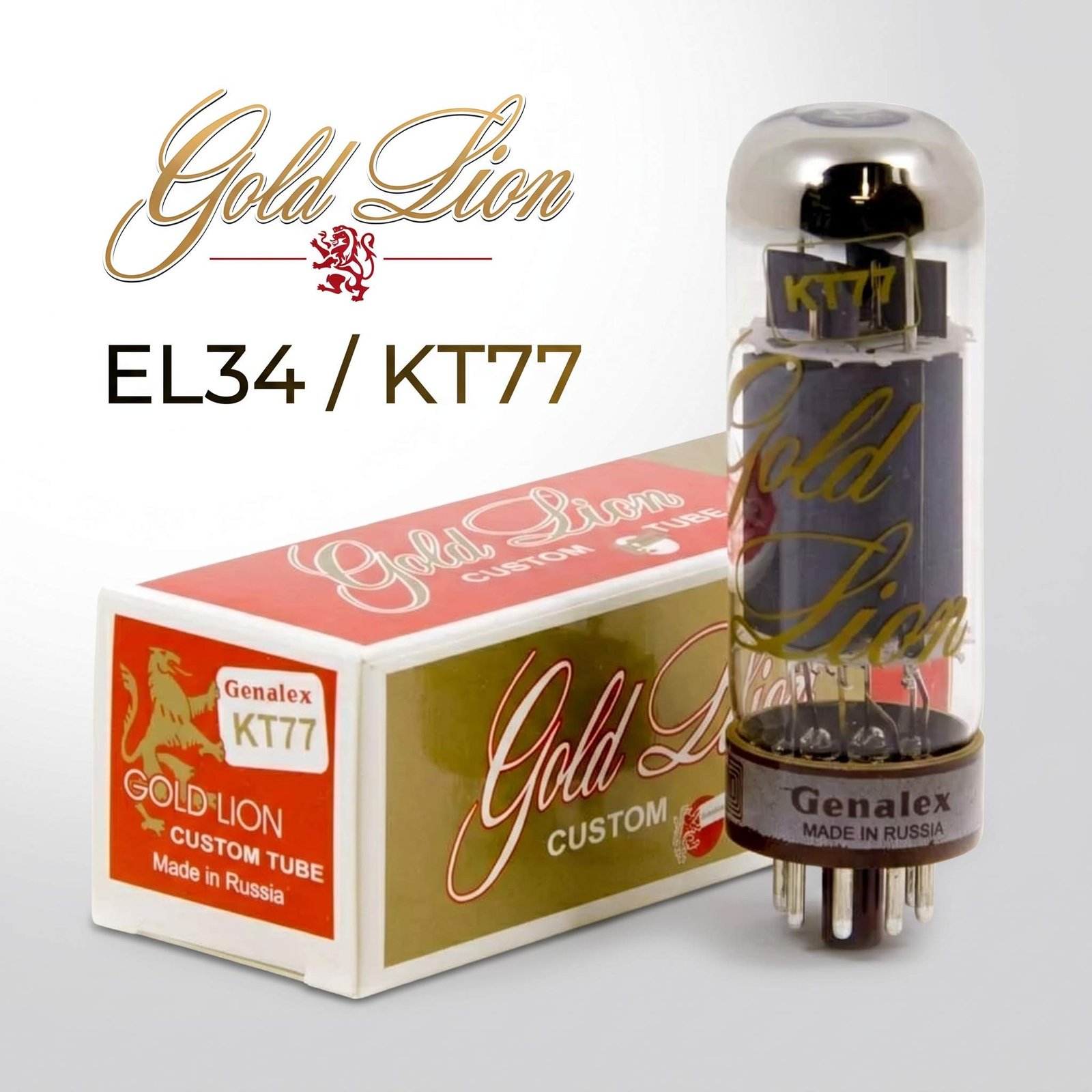EL34 / KT77 Gold Lion ( 1 par )